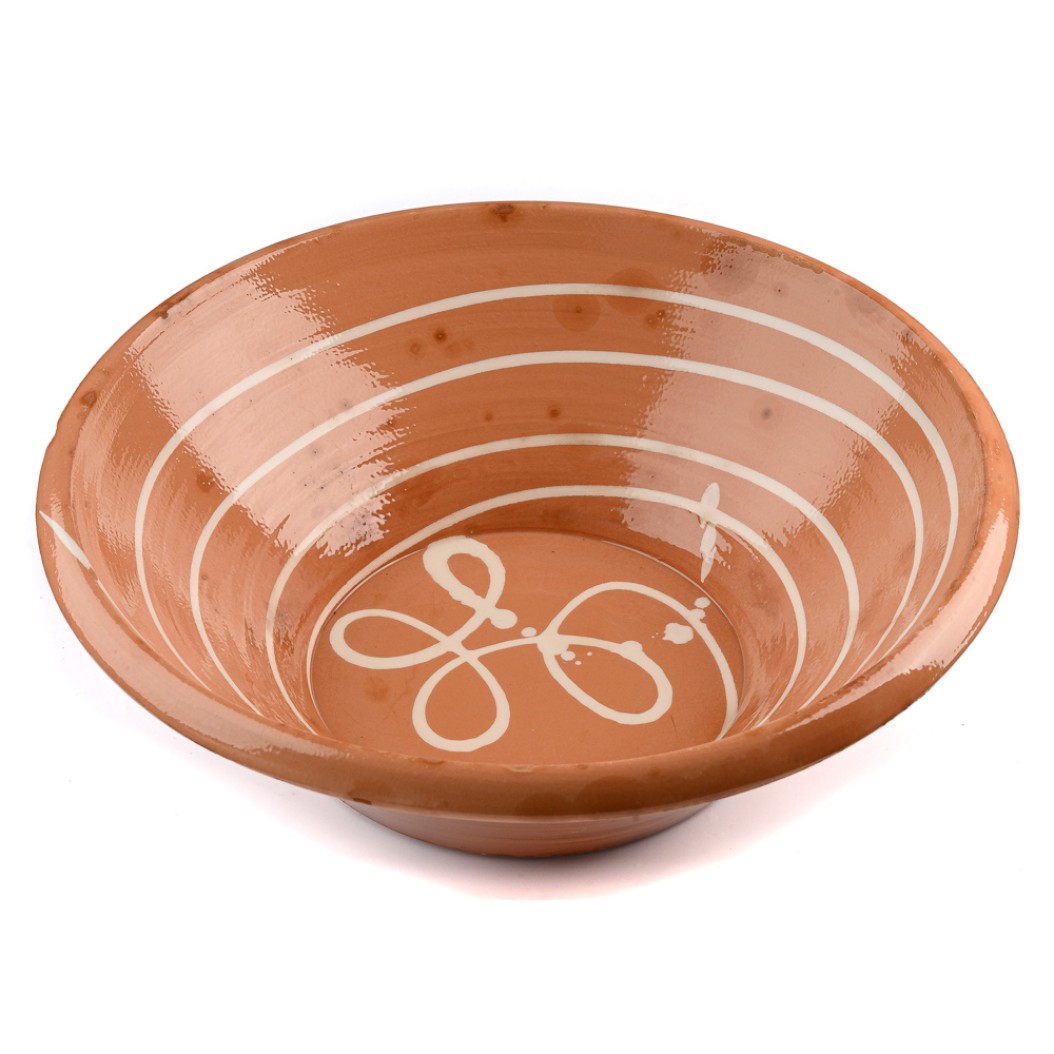 Ceramic Salad Bowl 40x14 cm In Terracotta Color Salad Bowls