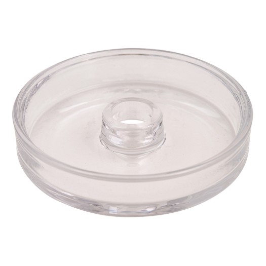 Γυάλινο Flat Μονόκερο Κηροπήγιο 13x3 cm Γυάλινο Flat Μονόκερο Κηροπήγιο 13x3 cm Κηροπήγια