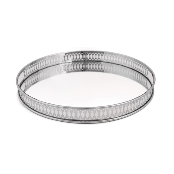 Metal Set Round Mirror Tray In Silver Color Mirrors Metal Set Round Mirror Tray In Silver Color Mirrors