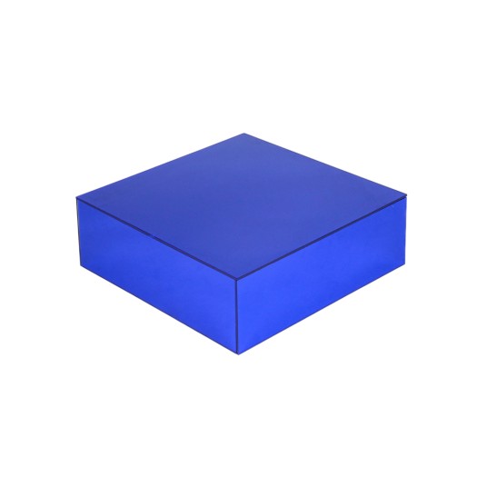 Plexi Glass Decorative Cube 30x30x10 cm In Blue Color Plexi Glass Decorative Cube 30x30x10 cm In Blue Color Buffet Stands