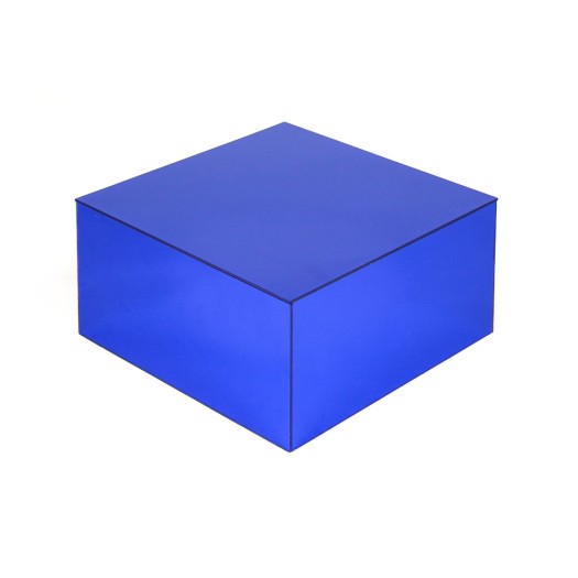Plexi Glass Decorative Cube 30x30x15 cm In Blue Color Plexi Glass Decorative Cube 30x30x15 cm In Blue Color Buffet Stands