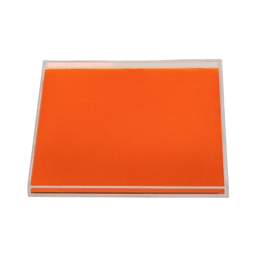 Βάση Τετράγωνη Για Δίσκο Plexi Glass 40x40 cm Σε Πορτοκαλί Χρώμα Βάσεις Για Δίσκους