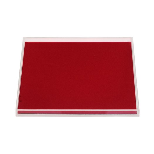 Βάση Τετράγωνη Για Δίσκο Plexi Glass 40x40 cm Σε Κόκκινο Χρώμα Βάσεις Για Δίσκους