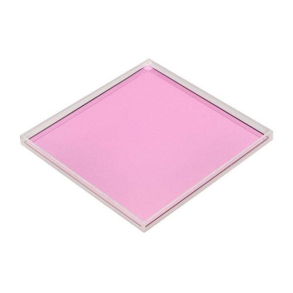 Βάση Τετράγωνη Για Δίσκο Plexi Glass 30x30 cm Σε Ροζ Χρώμα Βάσεις Για Δίσκους