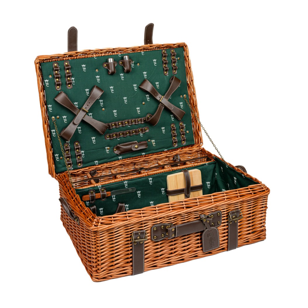 Βαλίτσα Πικ Νικ 62x43x22 cm Σε Καφέ Χρώμα Τσάντες-Βαλίτσες