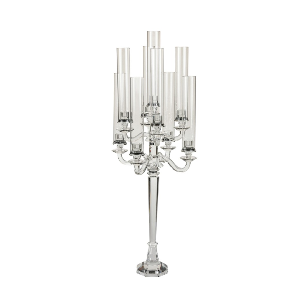 Crystal NIne-Arm Candle Holder 45x110 cm Candle Holders Crystal NIne-Arm Candle Holder 45x110 cm Candle Holders