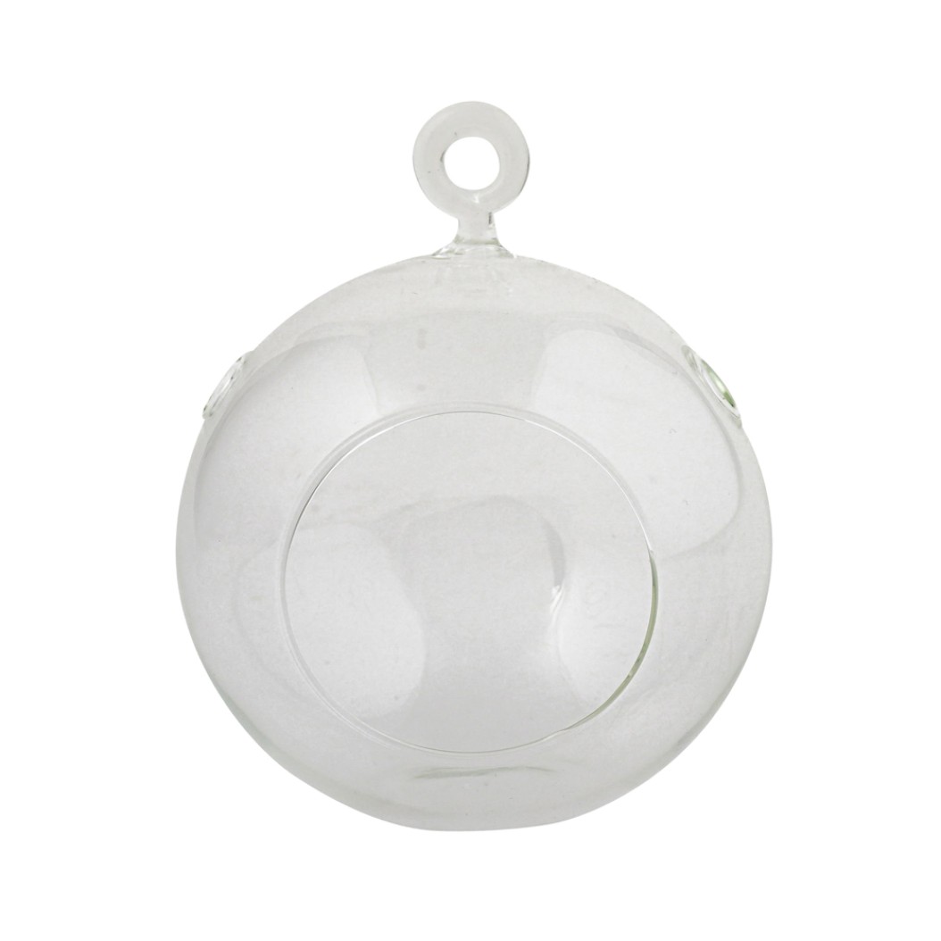 Μικρή Γυάλινη Κρεμαστή Μπάλα Για Κερί 10.5x12 cm Κηροπήγια Μικρή Γυάλινη Κρεμαστή Μπάλα Για Κερί 10.5x12 cm Κηροπήγια