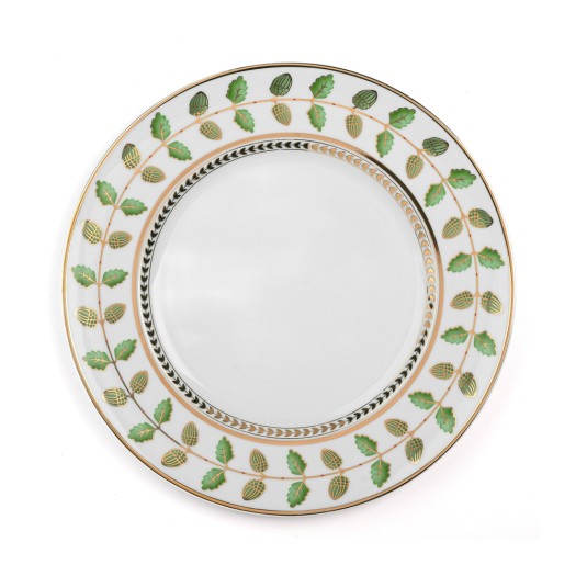 Πορσελάνινο Πιάτο Ψωμιού 16 cm Με Πράσινα Φύλλα Και Χρυσό Ριμ (bb plate) Πορσελάνινο Πιάτο Ψωμιού 16 cm Με Πράσινα Φύλλα Και Χρυσό Ριμ (bb plate)