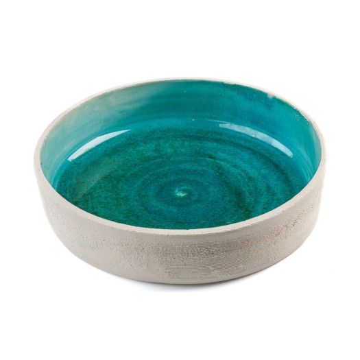 Ceramic Salad Bowl 27x5 cm In Light Blue Color Ceramic Salad Bowl 27x5 cm In Light Blue Color Salad Bowls