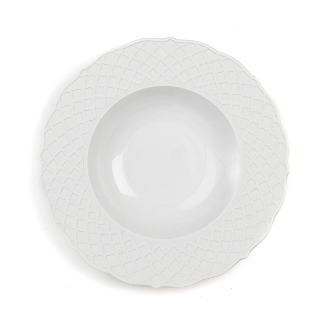 PorcelaIn Soup Plate 22 cm In White Color Soup Plates PorcelaIn Soup Plate 22 cm In White Color Soup Plates