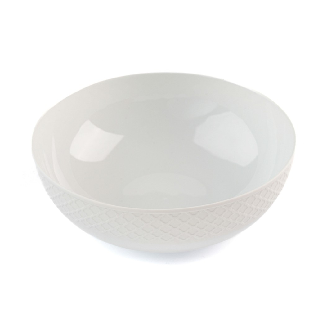 PorcelaIn Salad Bowl 25x9 cm In White Color Salad Bowls PorcelaIn Salad Bowl 25x9 cm In White Color Salad Bowls