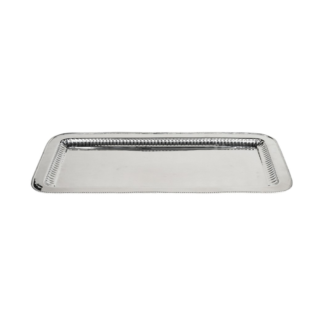 Δίσκος Επάργυρος Ορθογώνιος 63x30 cm Σε Ασημί Χρώμα Δίσκοι