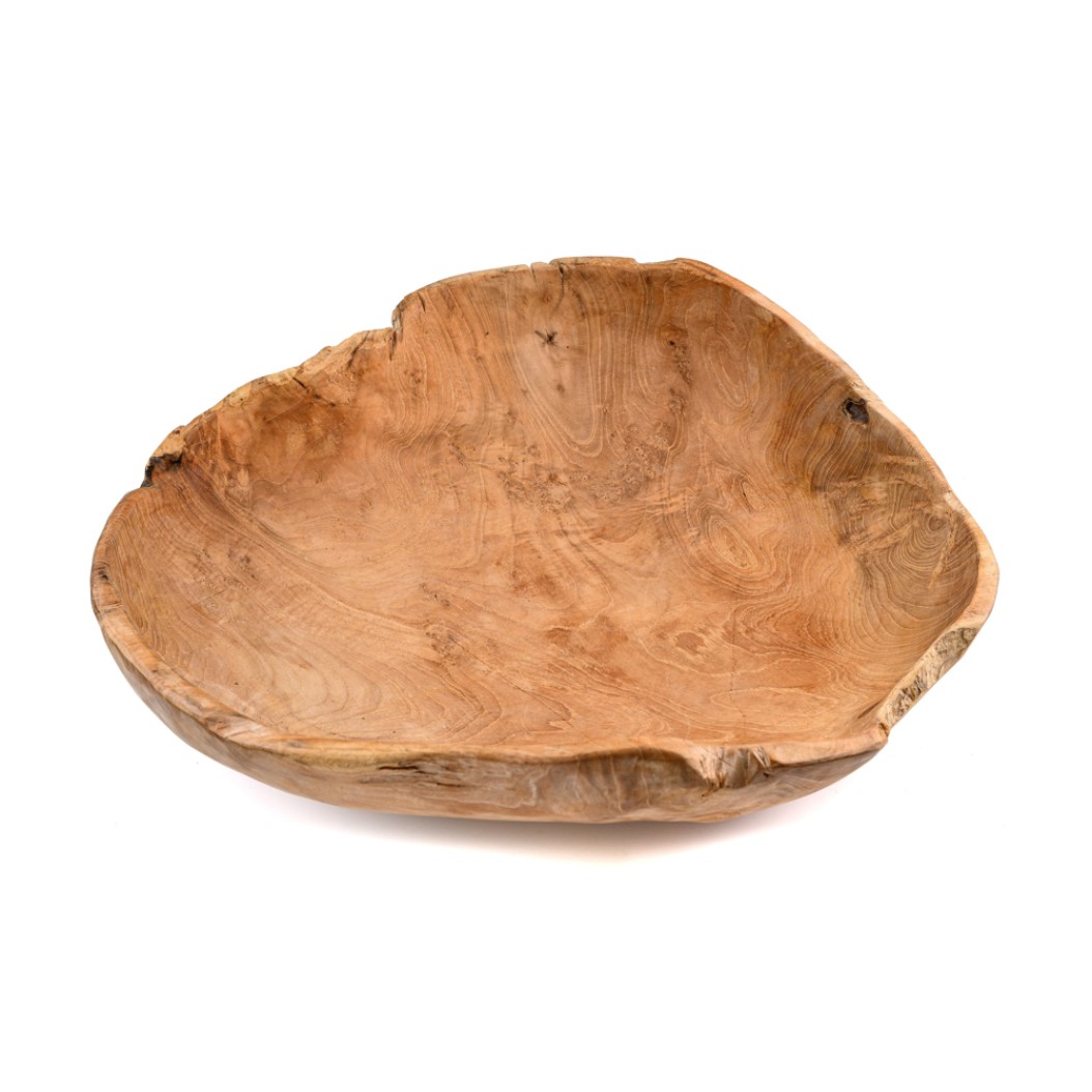 Ξύλινο Μπωλ Σε Ακανόνιστο Σχήμα 50x15 cm Μπωλ