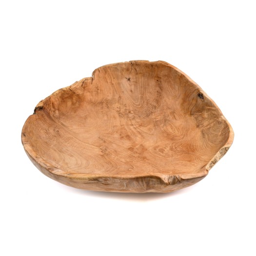 Ξύλινο Μπωλ Σε Ακανόνιστο Σχήμα 50x15 cm Μπωλ