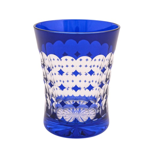 Γυάλινο Ποτήρι Νερού Σε Μπλε Χρώμα Γυάλινο Ποτήρι Νερού Σε Μπλε Χρώμα