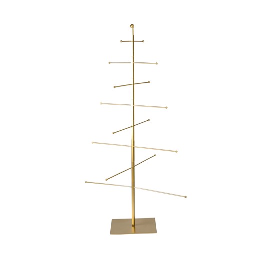 Μεγάλο Μεταλλικό Stand Με Ακτίνες 52x84 cm Σε Χρυσό Χρώμα Stand Δίσκων