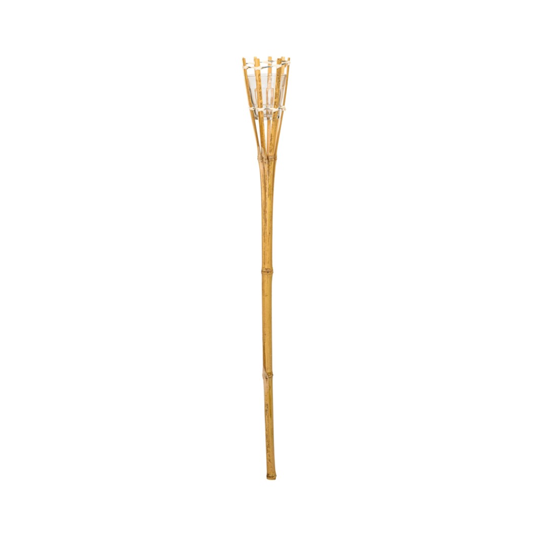 Πυρσός Bamboo Με Γυάλινο Ποτηράκι 8x95 cm Διάφορα Διακοσμητικά