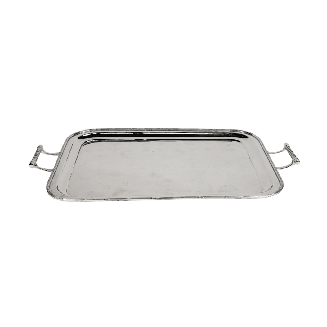 Επάργυρος Δίσκος Ορθογώνιος Με Χερούλι 74x48 cm Δίσκοι