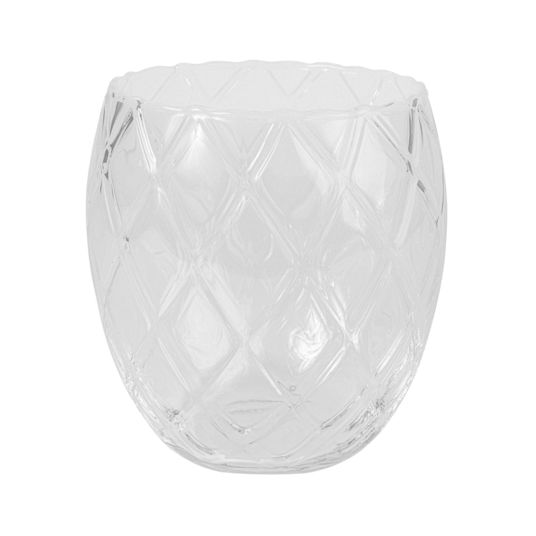 Glass Jar With Candle 14.5x17 cm Vases