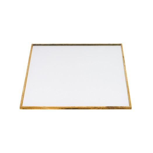 Τετράγωνο Πλακίδιο Δισκάκι Με Καθρέφτη 15x15 cm Σε Χρυσό Χρώμα Τετράγωνο Πλακίδιο Δισκάκι Με Καθρέφτη 15x15 cm Σε Χρυσό Χρώμα Δίσκοι