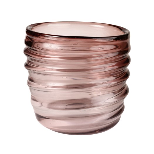 Glass Vase 25x24 cm In Purple Color Vases