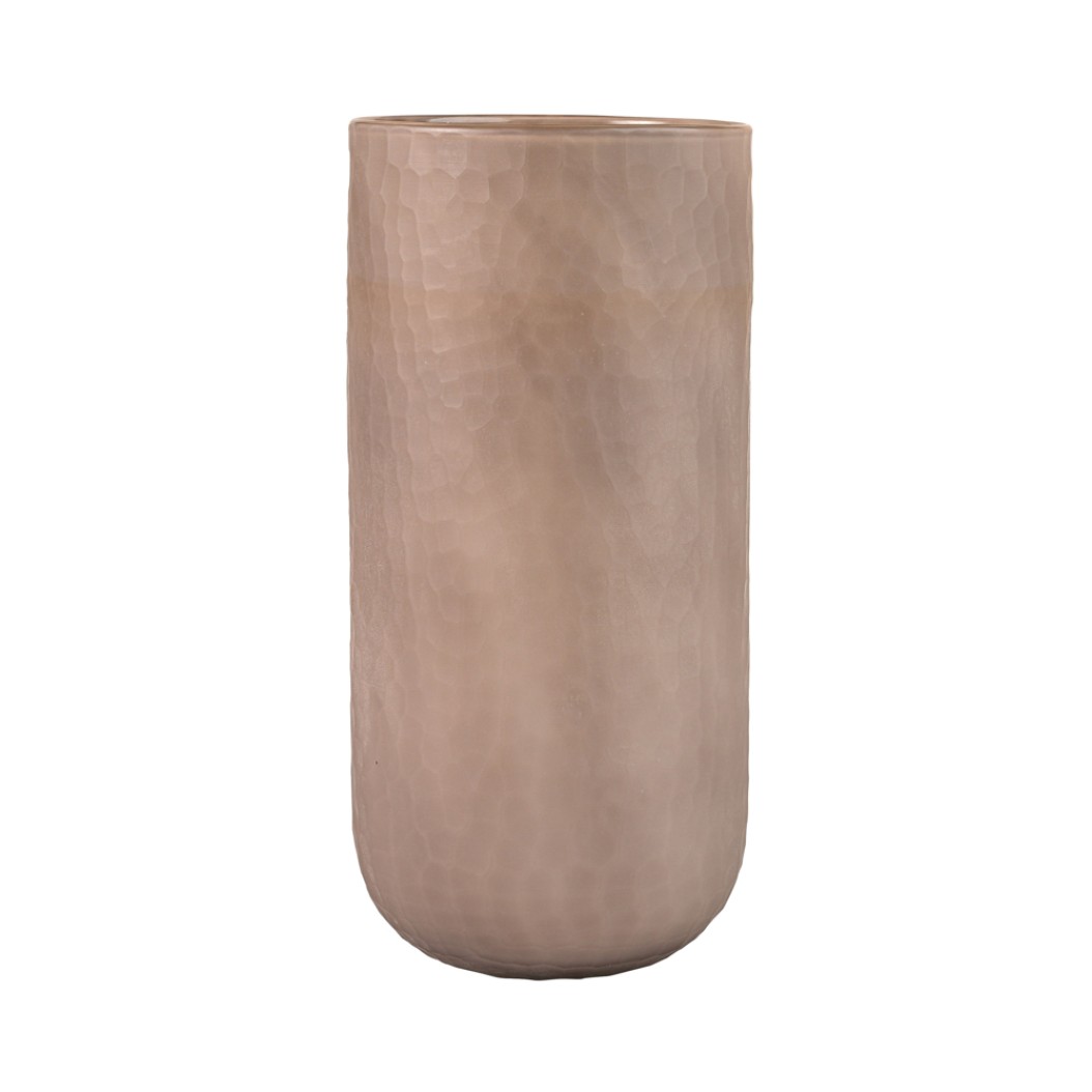 Γυάλινο Βάζο Penny 20x42 cm Σε Καφέ Χρώμα Βάζα Γυάλινο Βάζο Penny 20x42 cm Σε Καφέ Χρώμα Βάζα