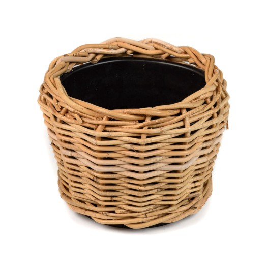 Καλαθάκι Για Γλάστρα Από Καλάμι 20x20 cm Καλάθια