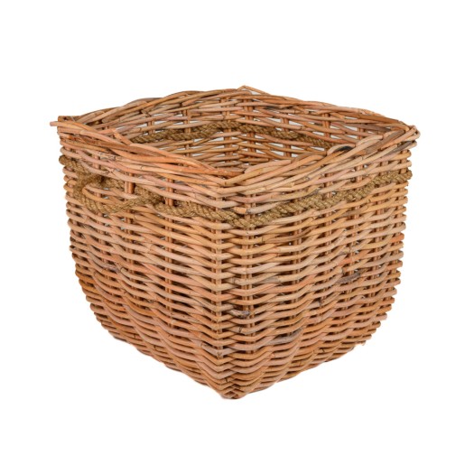 Καλάθι Γλάστρα Τετράγωνη Από Καλάμι 50x50x45 cm Καλάθια