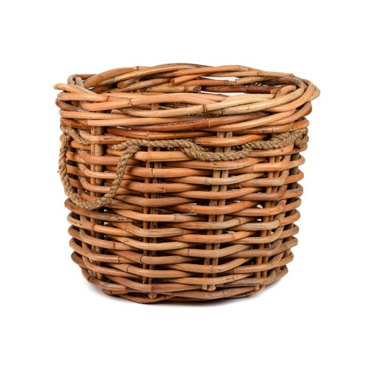 Καλάθι Γλάστρα Στρογγυλή Από Καλάμι 50x50 cm Καλάθια