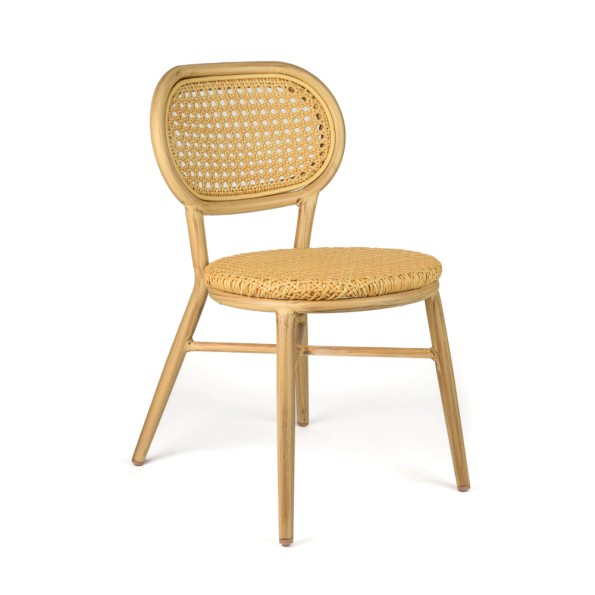 Ξύλινη Καρέκλα Μπιστρό Με Βιεννέζικη Ψάθα 44x52x80 cm Καρέκλες