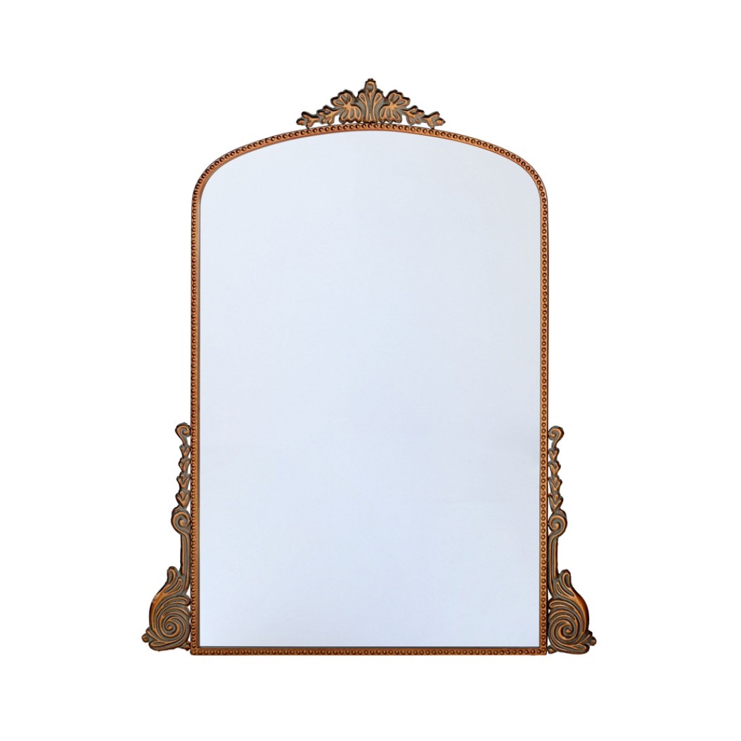 Mirror with Meander Pattern 80x100 cm in Bronze Color Mirrors