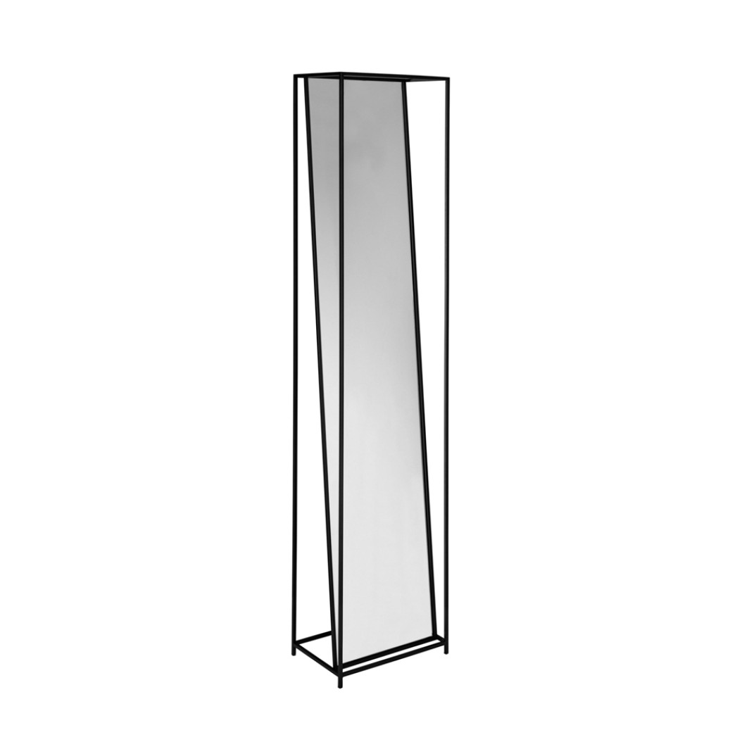 Mirror With Metal Construction Base 38x170x25 cm In Black Color Mirrors Mirror With Metal Construction Base 38x170x25 cm In Black Color Mirrors