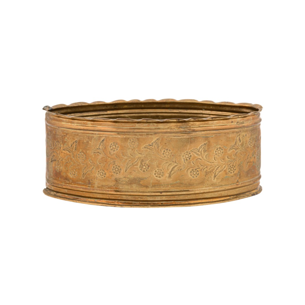 Metal Bowl Oval Gondola 14x28x11 cm In Gold Color Bowls
