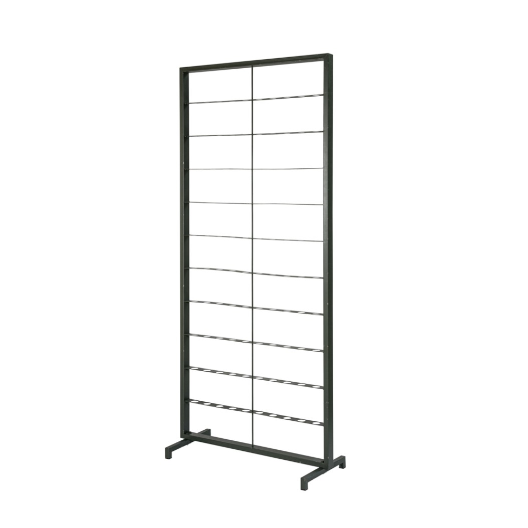 Μεγάλη Μεταλλική Κατασκευή Κηροπήγιο 104x236 cm Σε Μαύρο Χρώμα Κηροπήγια