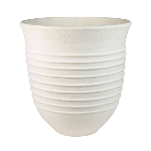 Κεραμική Γλάστρα Σετ 2 Τμχ Σε Λευκό Χρώμα Γλάστρες