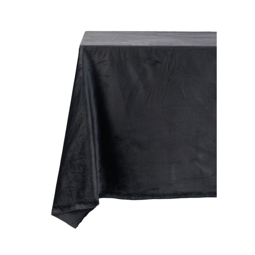 Βελούδινο Τραπεζομάντηλο 1040x280 cm Σε Μαύρο Χρώμα Τραπεζομάντηλα