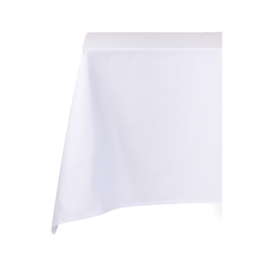 Cotton Tablecloth 250x280 cm In White Color Tablecloths