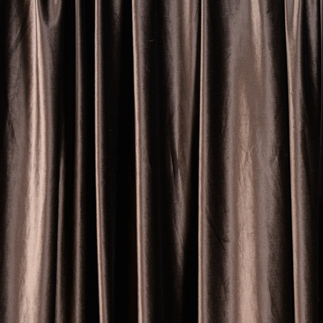 Βελούδινη Κουρτίνα 110x230 cm Σε Καφέ Χρώμα Κουρτίνες Βελούδινη Κουρτίνα 110x230 cm Σε Καφέ Χρώμα Κουρτίνες