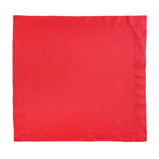 Λινή Πετσέτα Φαγητού Σε Κόκκινο Χρώμα Λινή Πετσέτα Φαγητού Σε Κόκκινο Χρώμα