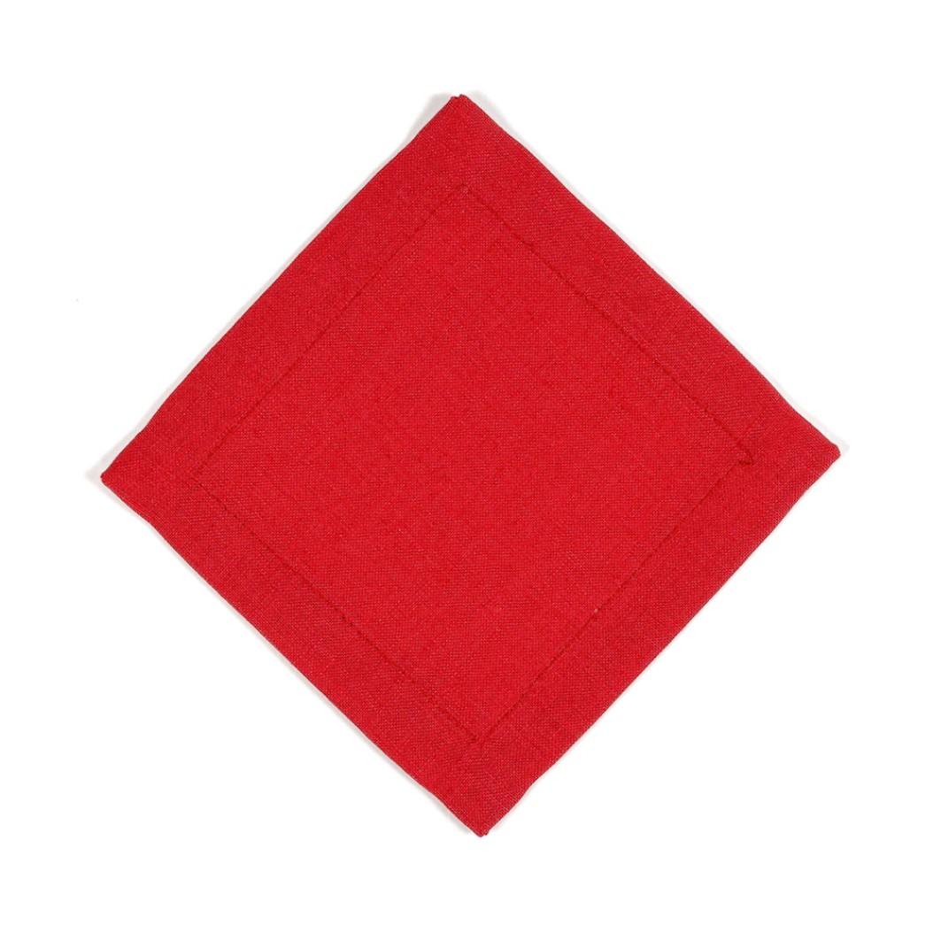 Λινό Πετσετάκι Σουβέρ 12x12 cm Σε Κόκκινο Χρώμα Πετσετάκια Cocktail Λινό Πετσετάκι Σουβέρ 12x12 cm Σε Κόκκινο Χρώμα Πετσετάκια Cocktail