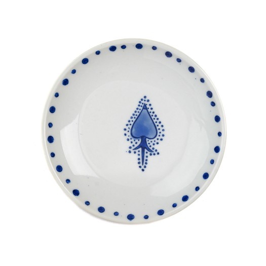 Πορσελάνινο Πιάτο Ψωμιού BB Plate Με Μπλε Σχέδιο 13.5 cm Σε Λευκό Χρώμα Πιάτα Ψωμιού & Βοηθητικά Πιάτα