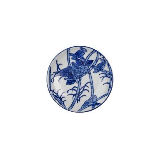 Πορσελάνινο Πιάτο Ψωμιού BB Plate Με Μπλε Σχέδιο 13.5 cm Σε Λευκό Χρώμα Πιάτα Ψωμιού & Βοηθητικά Πιάτα