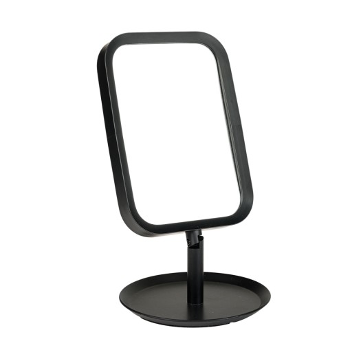 Small Metal Table Mirror 15x30 cm In Black Color Small Metal Table Mirror 15x30 cm In Black Color Mirrors