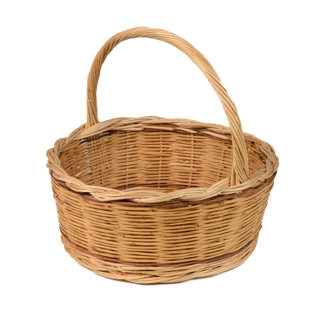 Παραδοσιακό Καλάθι Από Καλάμι Με Χερούλι Καλάθια Παραδοσιακό Καλάθι Από Καλάμι Με Χερούλι Καλάθια