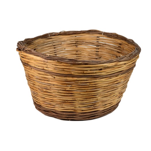 Παραδοσιακό Καλάθι Από Καλάμι Χωρίς Χερούλια Καλάθια