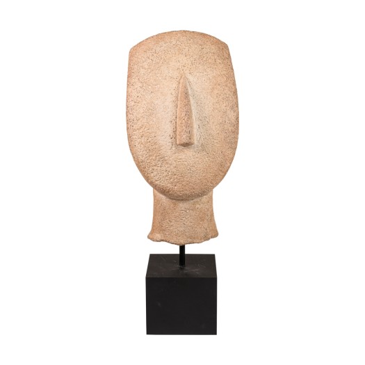 Cycladic Marble Idol 70x15x25 cm In Beige Color Signature Collection