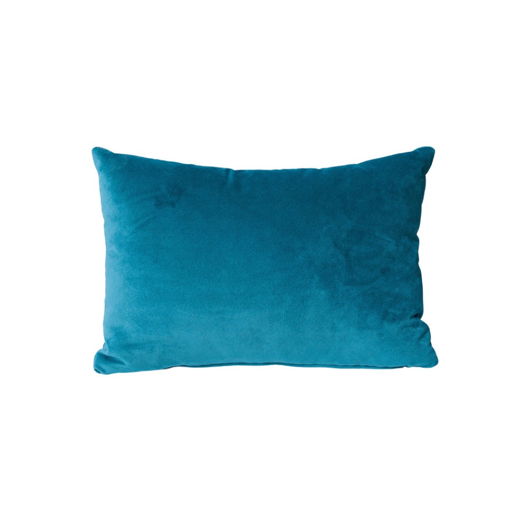 Velvet Cushion 46x32 cm In Petrol Color Cushions