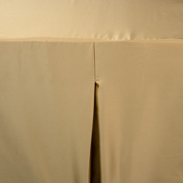 Satin Tablecloth Sur Mezur With Cups In Gold Color Tablecloths