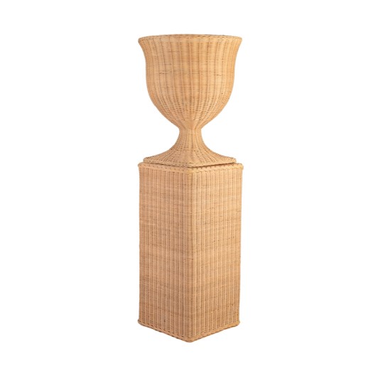 Μικρή Διακοσμητική Κολώνα Από Καλάμι 36x36x75 cm Μικρή Διακοσμητική Κολώνα Από Καλάμι 36x36x75 cm Ξύλινες Κολόνες