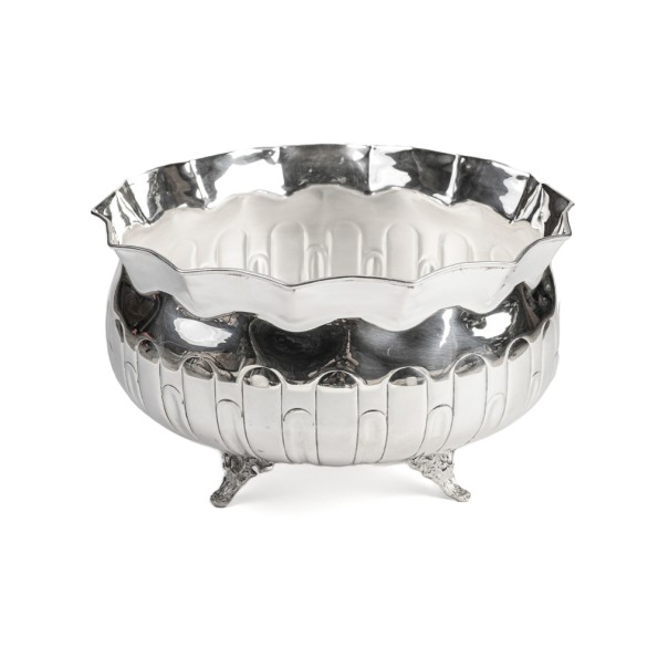 Επάργυρο Σκεύος Στρογγυλό Με Βάση 34x21 cm Μπωλ